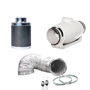 1100 m3 Udwells Karbon Filtre Sessiz Fan Set - Görsel 1
